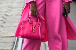 pink ysl handbag top handle saint laurent