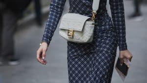 fendi baguette bag in white leather