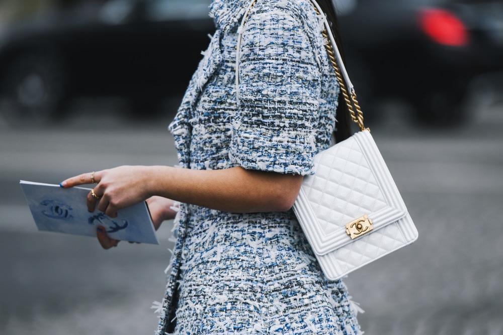 white chanel bag