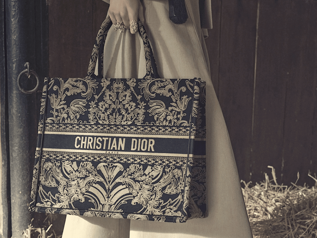Christian Dior Oblique Book Tote Canvas Tote Bag Gray  DibujosFacilesCom