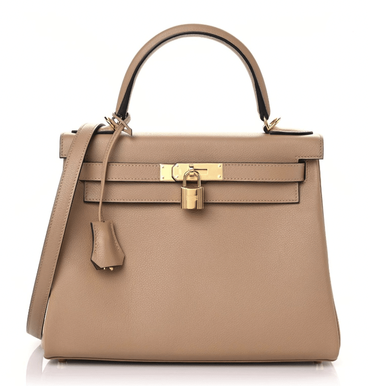 hermes kelly 28 in chai and gold tan and beige