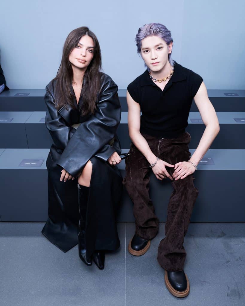 LOEWE Menswear SS24 Really Said Glitter and Guys 10 Emily Ratajkowski and Taeyong