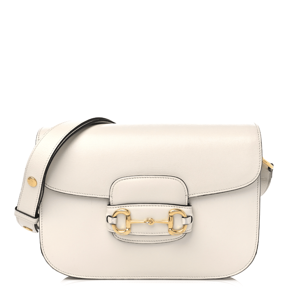 Gucci Horsebit 1955 Mini Bag in white leather