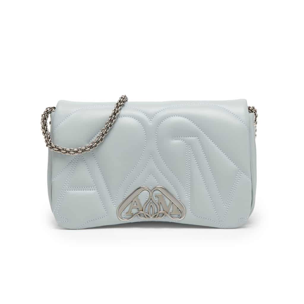 Alexander McQueen Seal Bag: The Brand's Bag of the Season 5 alexander mcqueen seal bag in blue light small