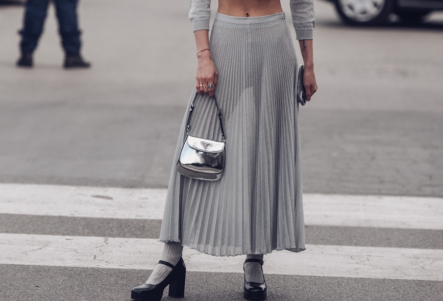The Prada Cleo Bag Review: Design, Versatility, Worth The Hype? 6 prada cleo bag review metallic silver grey silver