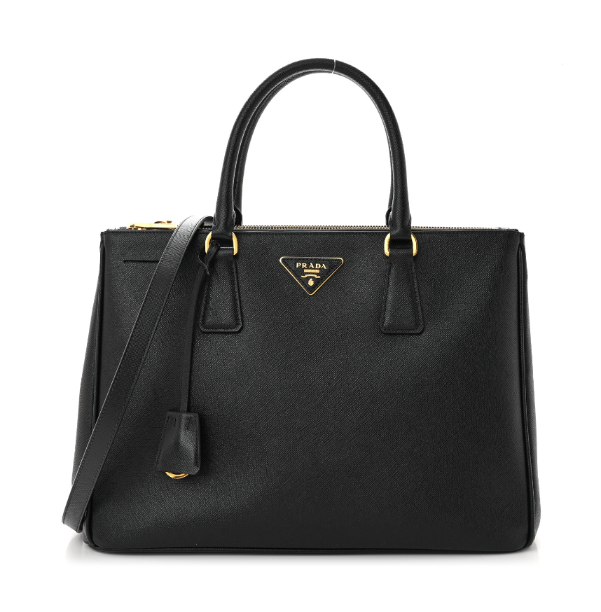 Honest Prada Galleria Bag Review: A Blend of Luxury & Practicality? 1 black prada galleria bag saffiano leather gold plate