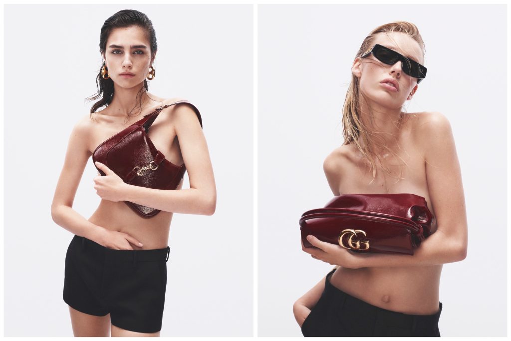 Sabato De Sarno Gucci ancora campaign images photos red gucci bag patent leather